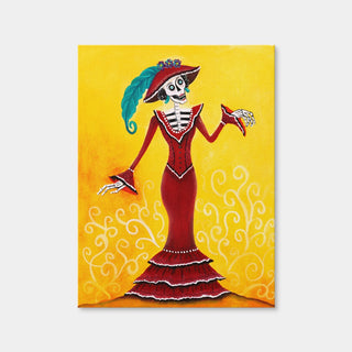 AUTO-MOCKUP WHITE | Catrina Skeleton | 1 Piece | Gallery Wrap Canvas | group=3x4