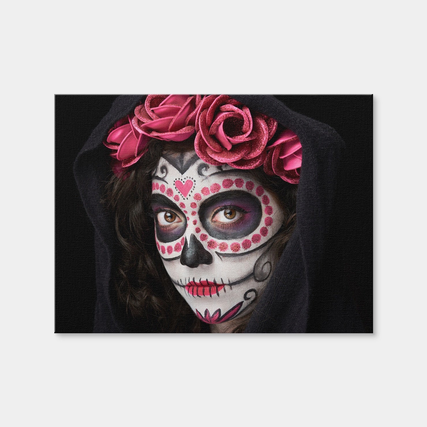 AUTO-MOCKUP WHITE | Catrina Skull Look | 1 Piece | Gallery Wrap Canvas | group=4x3
