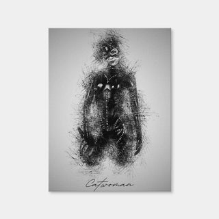 AUTO-MOCKUP WHITE | Catwoman Sketch | 1 Piece | Gallery Wrap Canvas | group=3x4