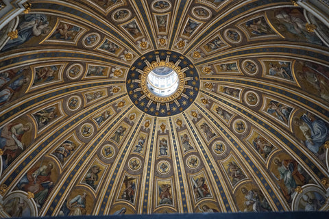Ceiling of St. Peter's Basilica, Vatican City Wall Art