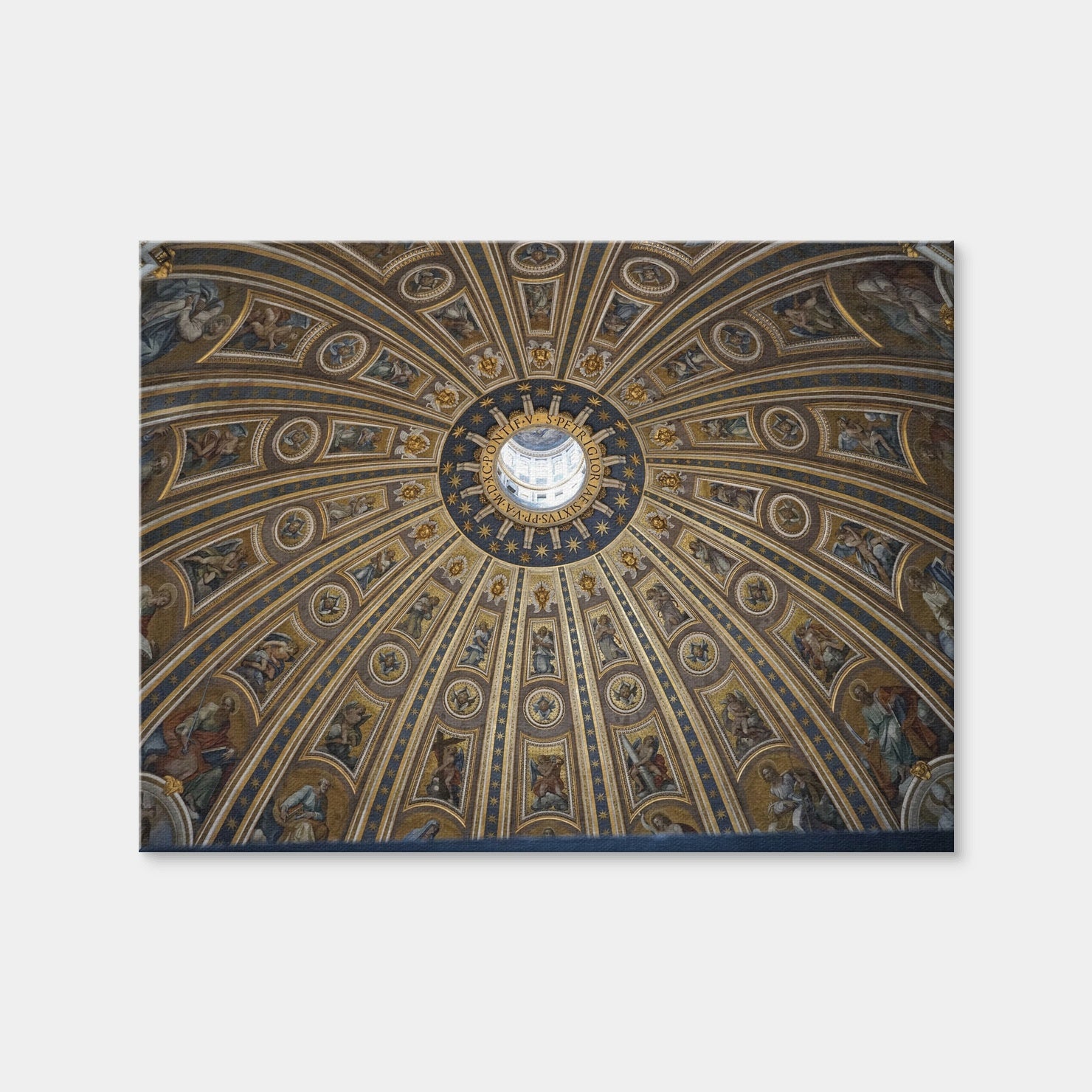 AUTO-MOCKUP WHITE | Ceiling of St. Peter's Basilica, Vatican City | 1 Piece | Gallery Wrap Canvas | group=4x3
