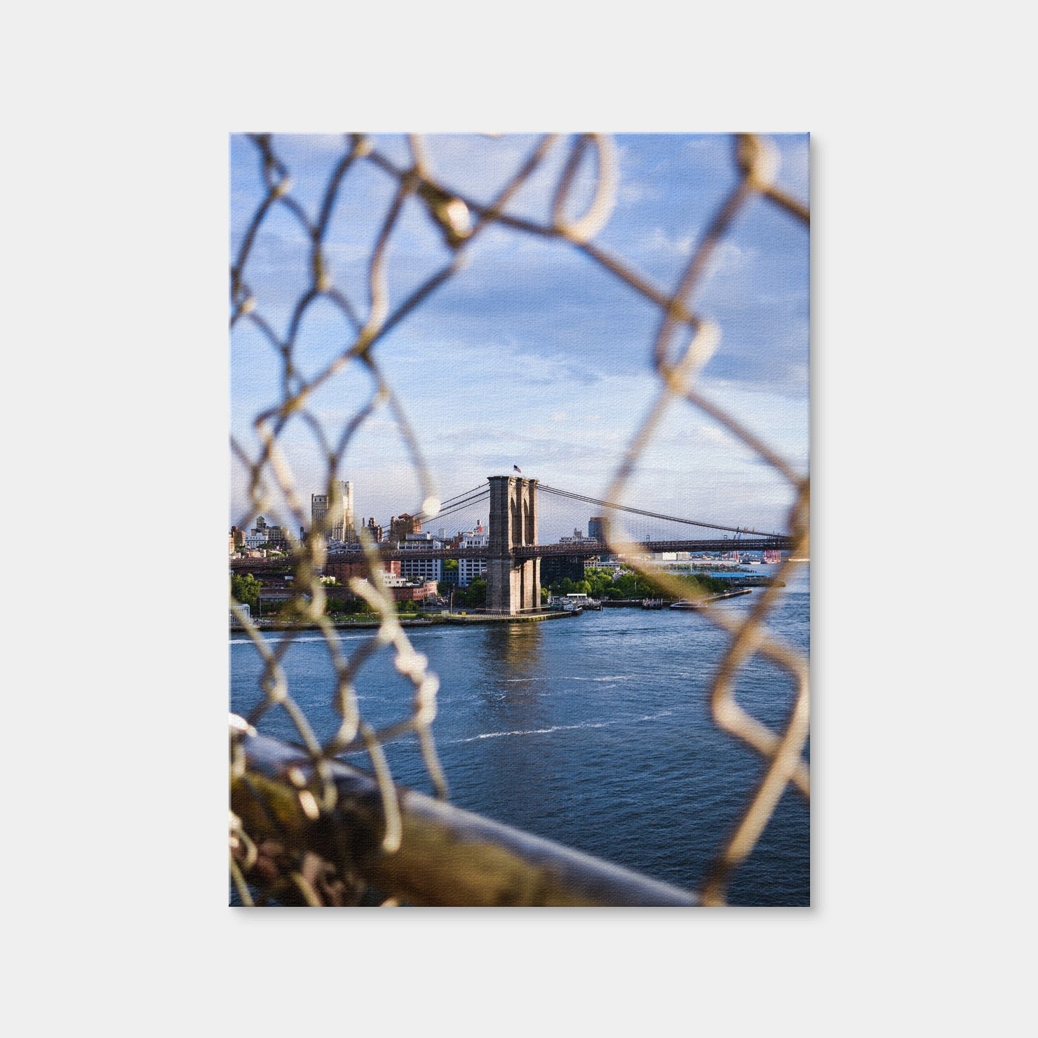 AUTO-MOCKUP WHITE | Chain Link BK Bridge | 1 Piece | Gallery Wrap Canvas | group=3x4