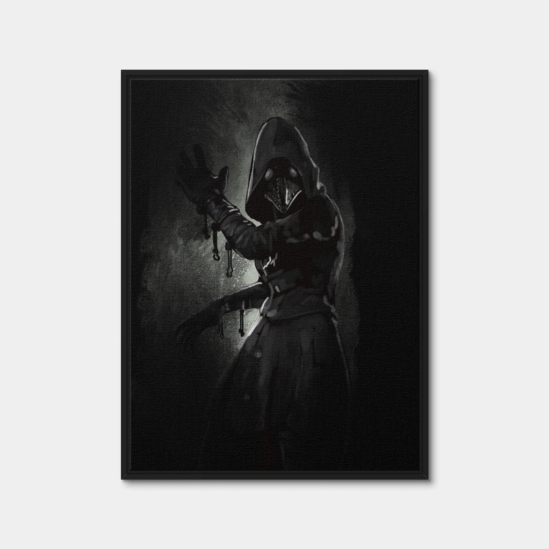 AUTO-MOCKUP WHITE | Character #5 | 1 Piece | Black Framed Canvas | group=3x4