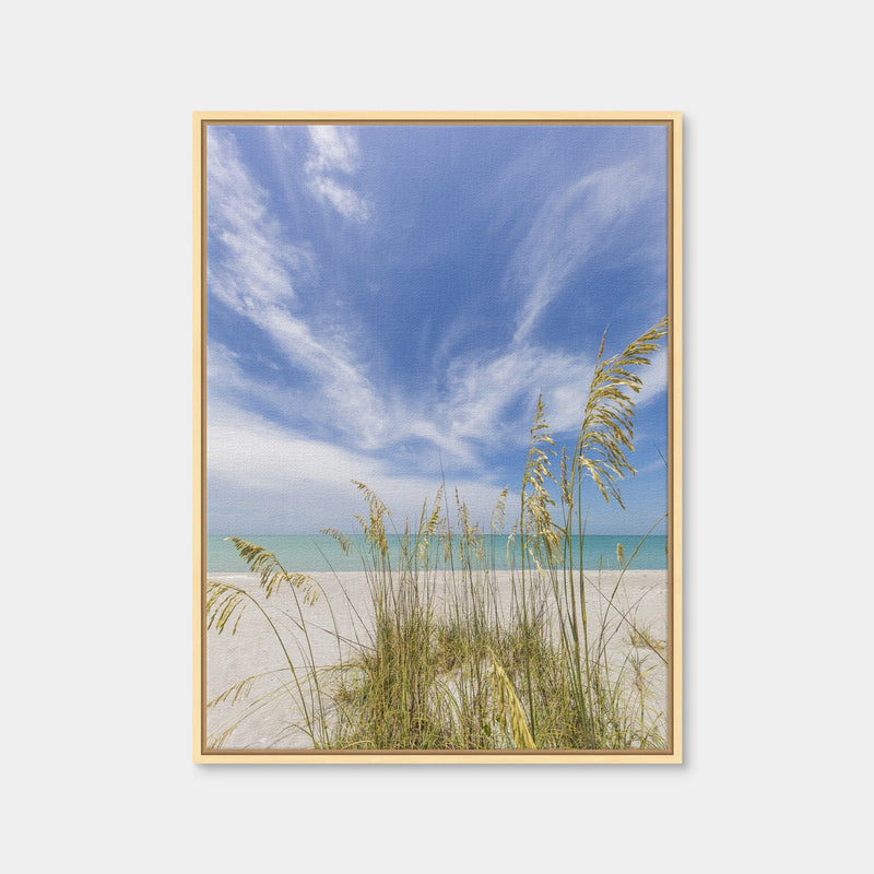 AUTO-MOCKUP WHITE | Charming Beach Scenery | 1 Piece | Natural Framed Canvas | group=3x4