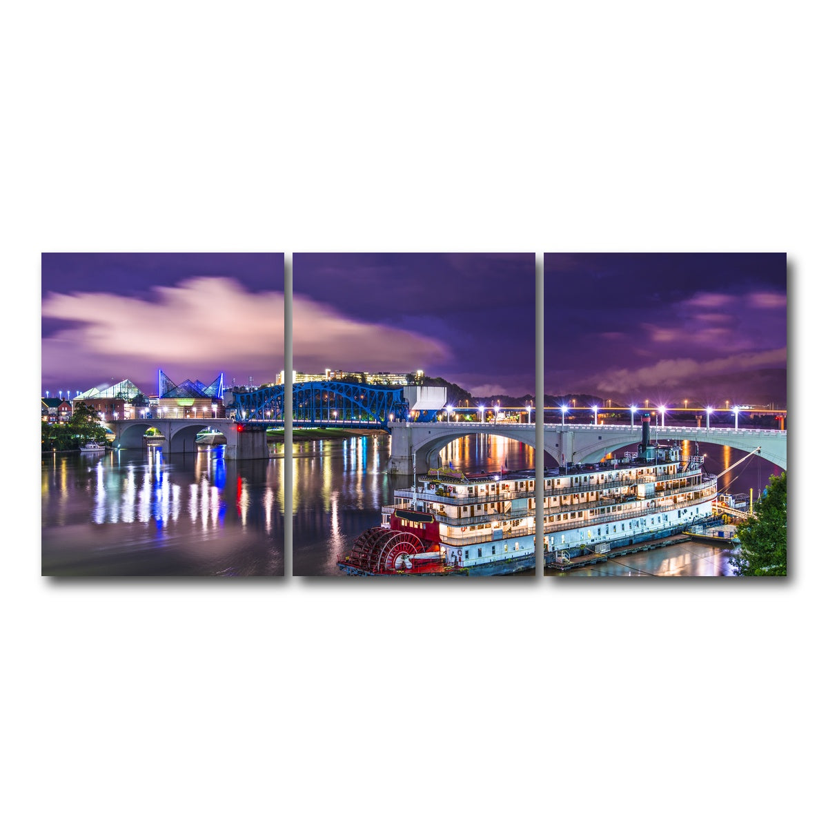 AUTO-MOCKUP WHITE | Chattanooga Aerial | 3 Piece | Gallery Wrap Canvas | group=18x24