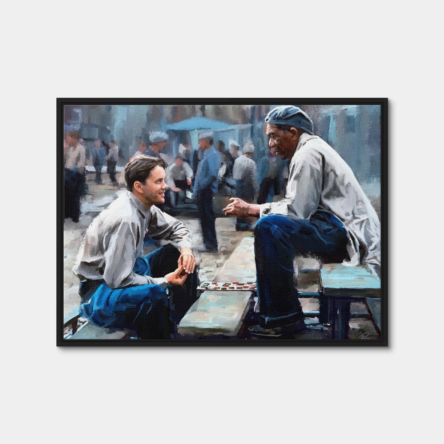 AUTO-MOCKUP WHITE | Checkers at Shawshank | 1 Piece | Black Framed Canvas | group=4x3