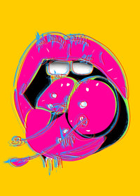 Cherry Mouth Wall Art