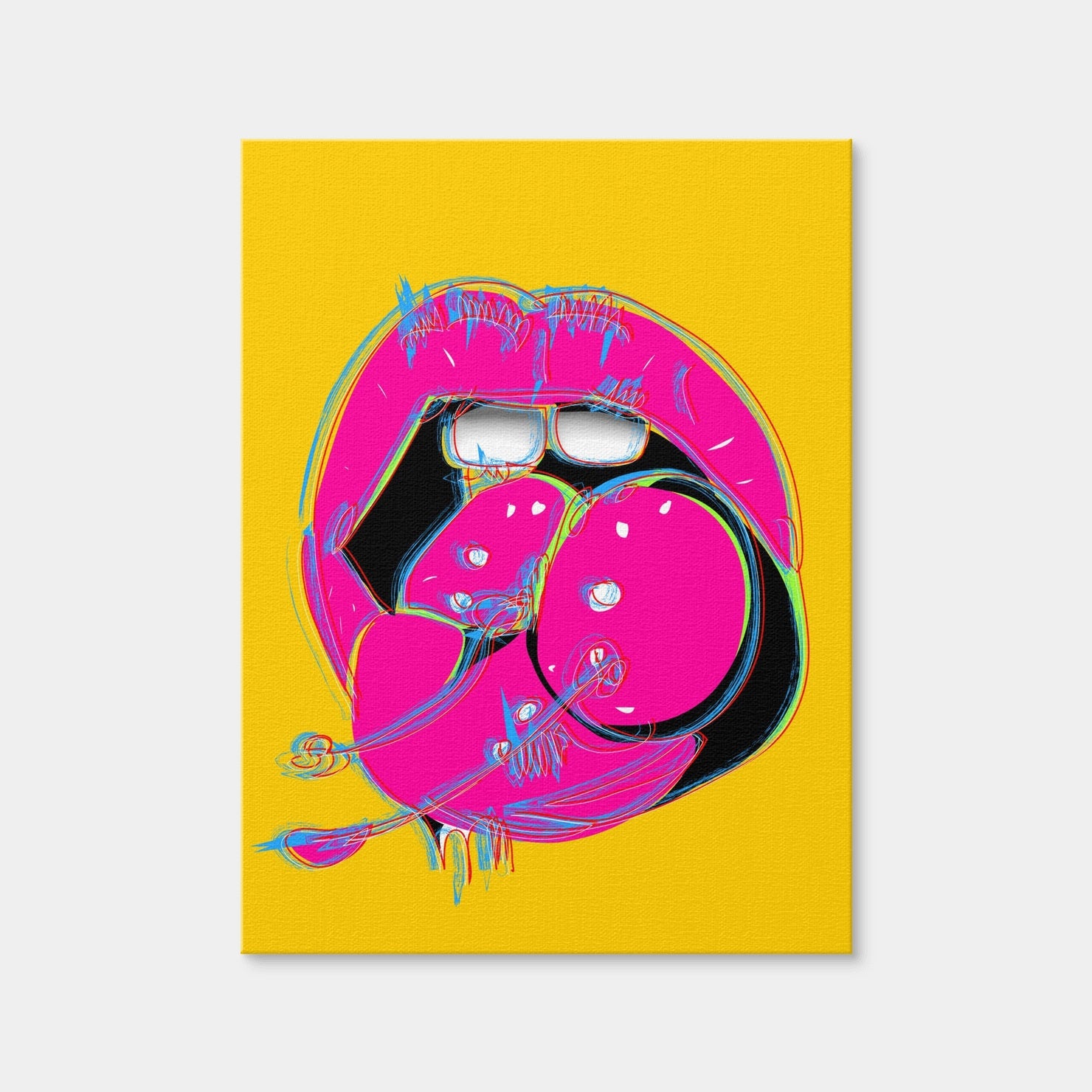 AUTO-MOCKUP WHITE | Cherry Mouth | 1 Piece | Gallery Wrap Canvas | group=3x4