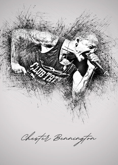 Chester Bennington Linkin Park Wall Art