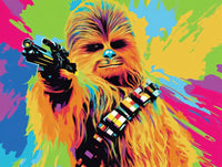 Chewbacca Color Splash Wall Art