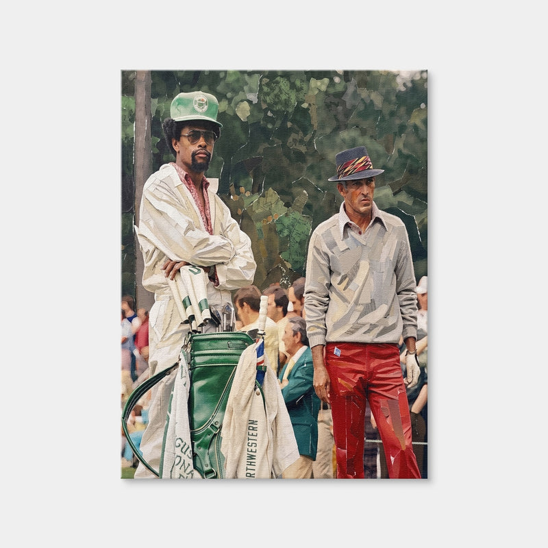 AUTO-MOCKUP WHITE | Chi-Chi Rodriguez & Caddie | 1 Piece | Gallery Wrap Canvas | group=3x4