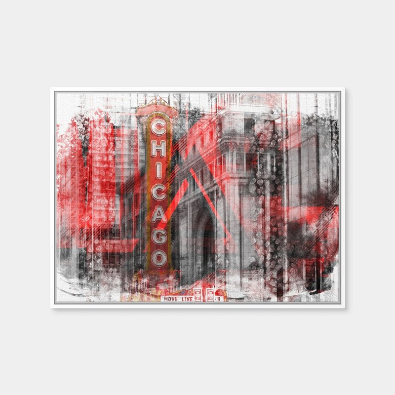 AUTO-MOCKUP WHITE | Chicago Geometric Mix No. 4 | 1 Piece | White Framed Canvas | group=4x3