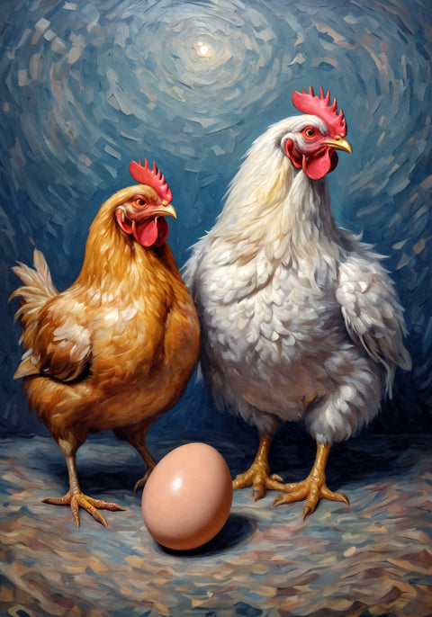 Chickens and Egg Wall Art