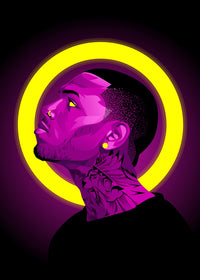 Chris brown Wall Art