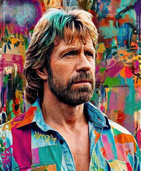 Chuck Norris Portrait Wall Art