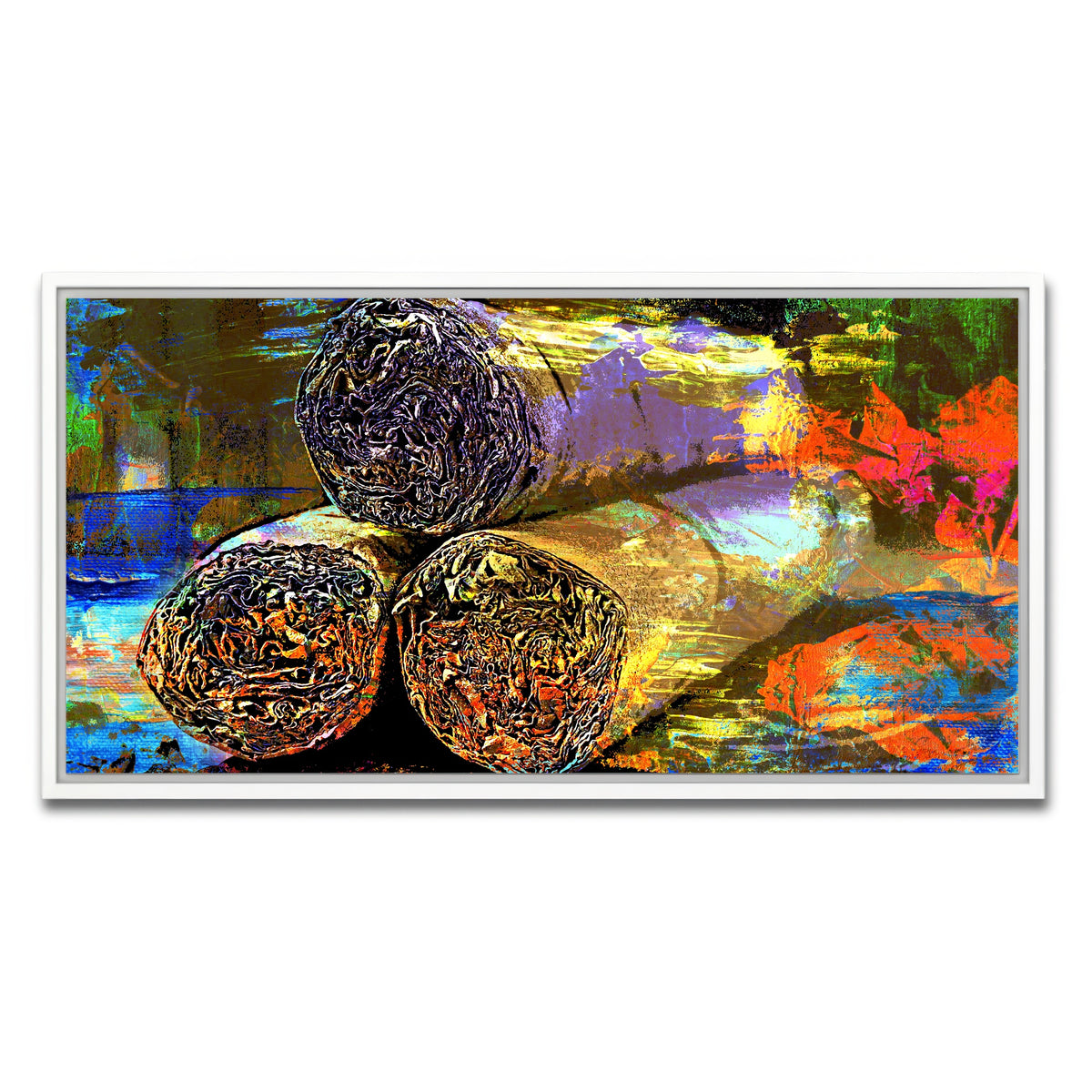 AUTO-MOCKUP WHITE | Cigars Abstract | 1 Piece | White Framed Canvas | group=2x1