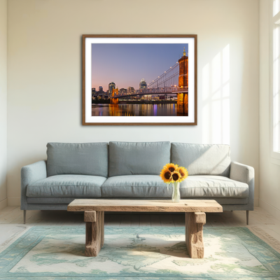 AUTO-MOCKUP ROOM | Cincinnati Skyline Wall Art