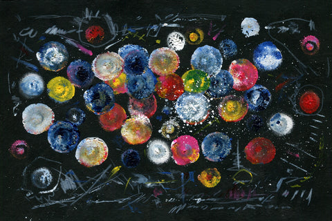 Circle black Wall Art