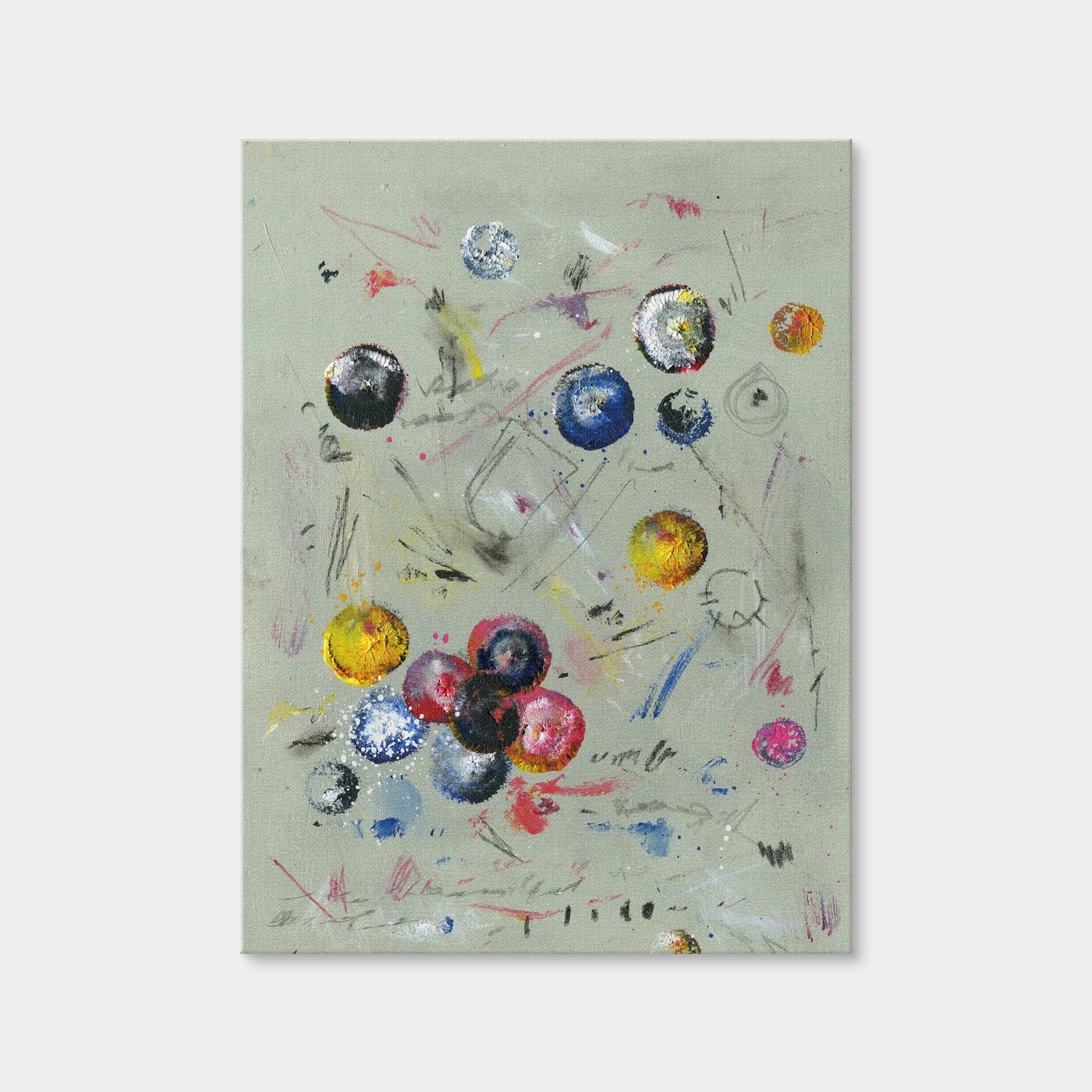 AUTO-MOCKUP WHITE | Circle Green | 1 Piece | Gallery Wrap Canvas | group=3x4