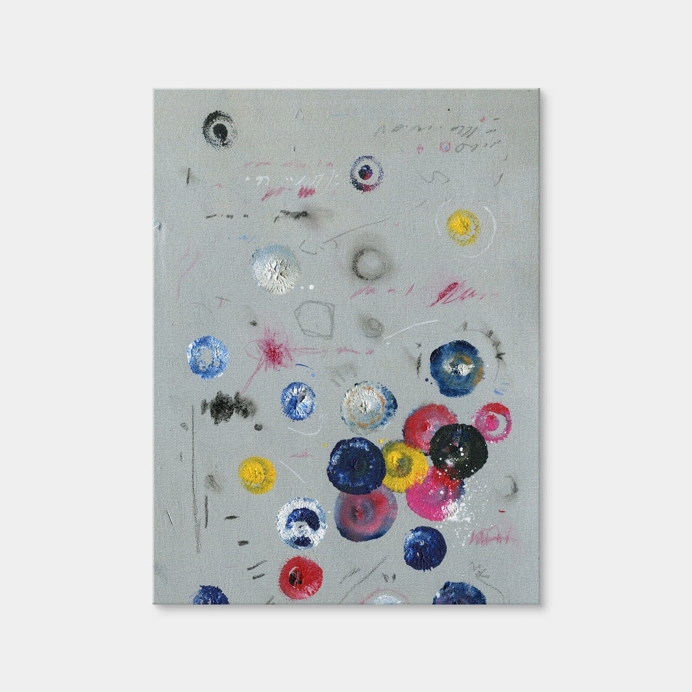 AUTO-MOCKUP WHITE | Circle Grey | 1 Piece | Gallery Wrap Canvas | group=3x4