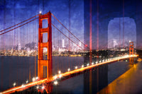 City Art Golden Gate Bridge Composing Wall Art