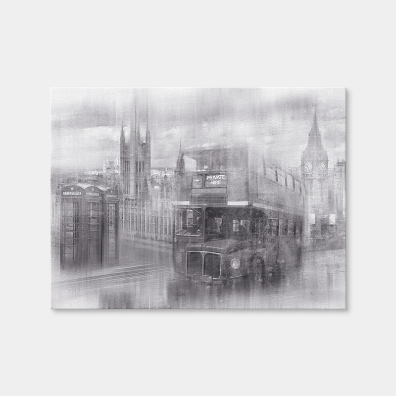 AUTO-MOCKUP WHITE | City Art LONDON Westminster Collage | 1 Piece | Gallery Wrap Canvas | group=4x3