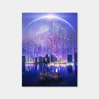 AUTO-MOCKUP WHITE | City Of The Future | 1 Piece | Gallery Wrap Canvas | group=3x4