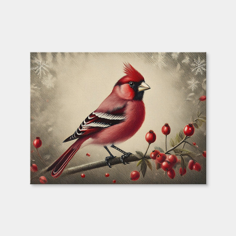 AUTO-MOCKUP WHITE | Classic Northern Cardinal | 1 Piece | Gallery Wrap Canvas | group=4x3