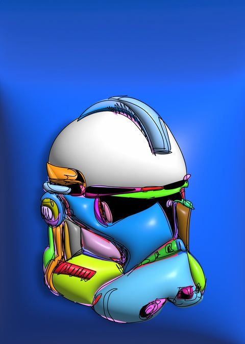 Clone Helmet Wall Art
