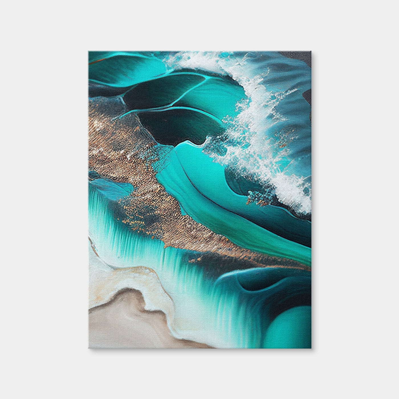 AUTO-MOCKUP WHITE | Coastal Abstract Series 7 | 1 Piece | Gallery Wrap Canvas | group=3x4