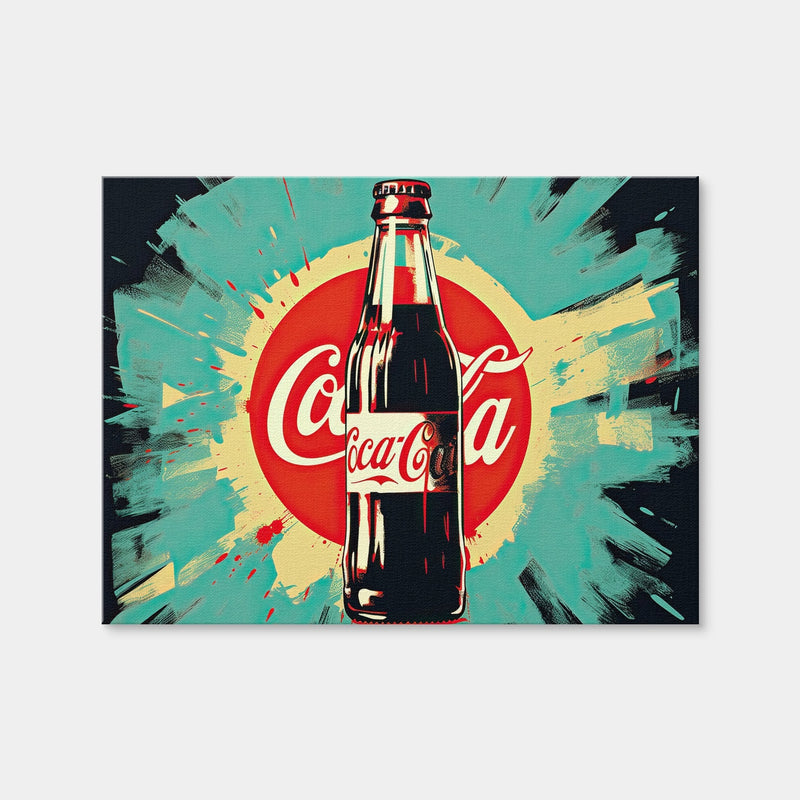 AUTO-MOCKUP WHITE | Coca Cola Bottle | 1 Piece | Gallery Wrap Canvas | group=4x3