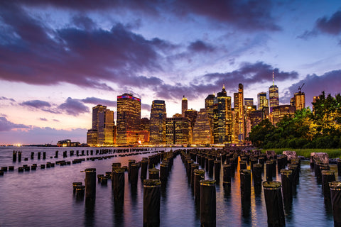 Colorful New York Skyline Wall Art
