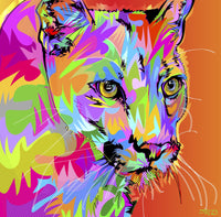 Colorful Panther Wall Art