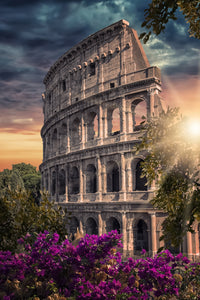 Colosseum Sunset Wall Art