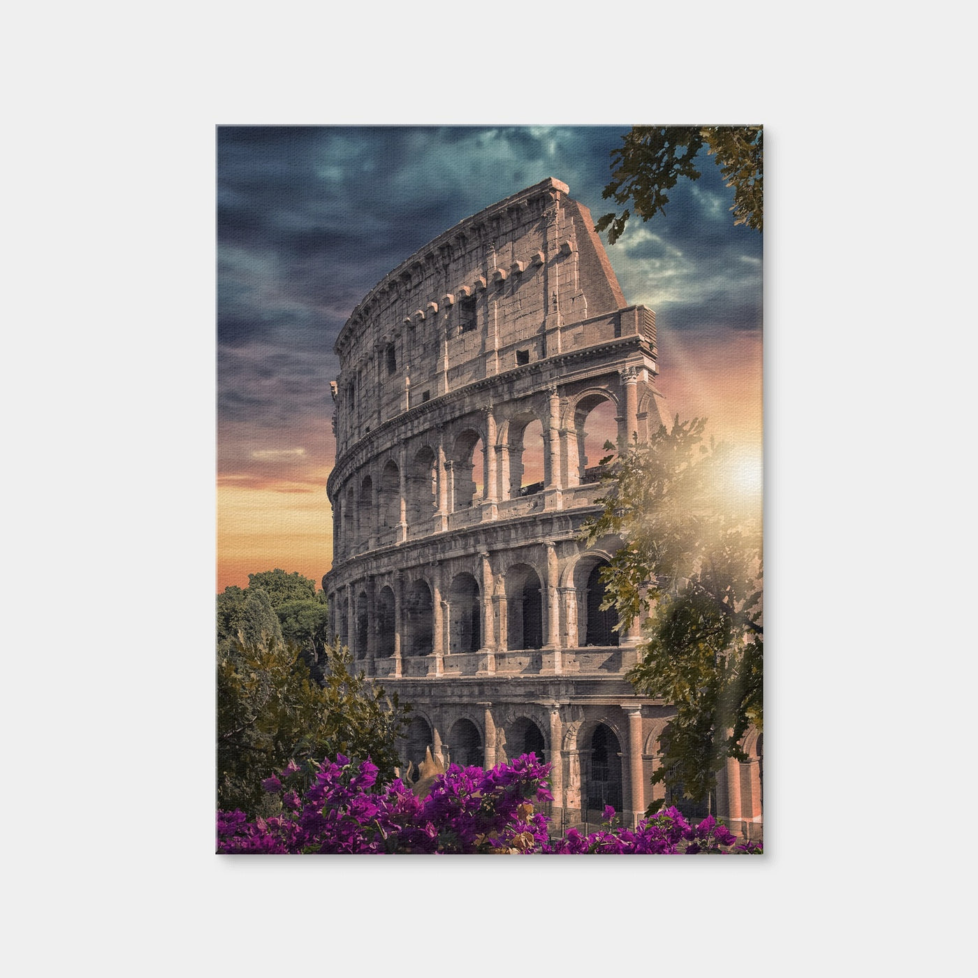 AUTO-MOCKUP WHITE | Colosseum Sunset | 1 Piece | Gallery Wrap Canvas | group=3x4