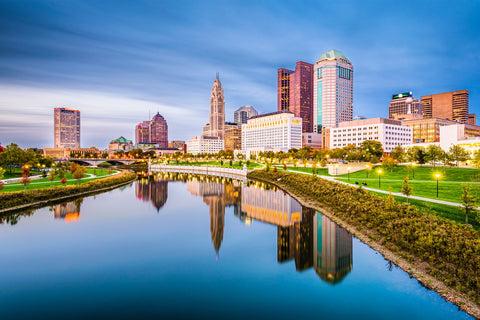 Columbus Ohio Skyline Wall Art