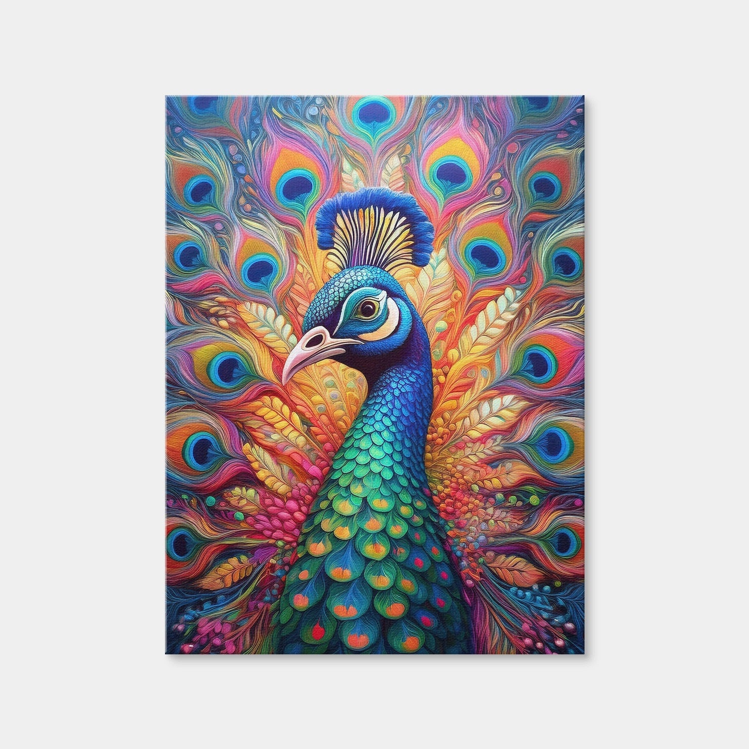 AUTO-MOCKUP WHITE | Cool Peacock | 1 Piece | Gallery Wrap Canvas | group=3x4
