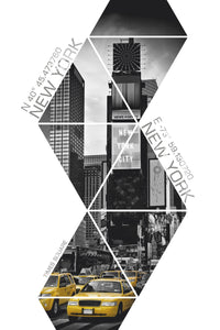 Coordinates NEW YORK CITY Times Square Wall Art