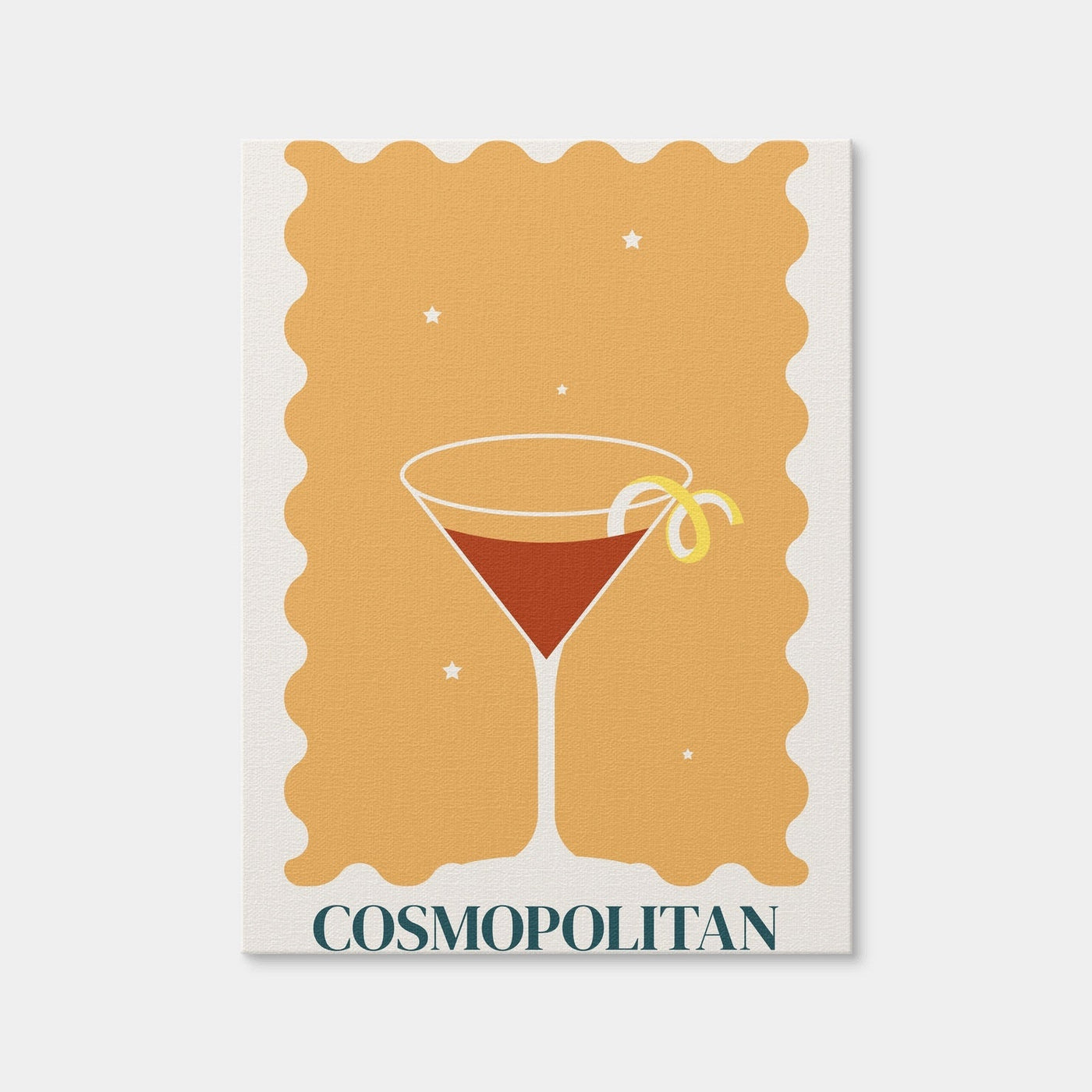 AUTO-MOCKUP WHITE | Cosmopolitan Retro Style | 1 Piece | Gallery Wrap Canvas | group=3x4