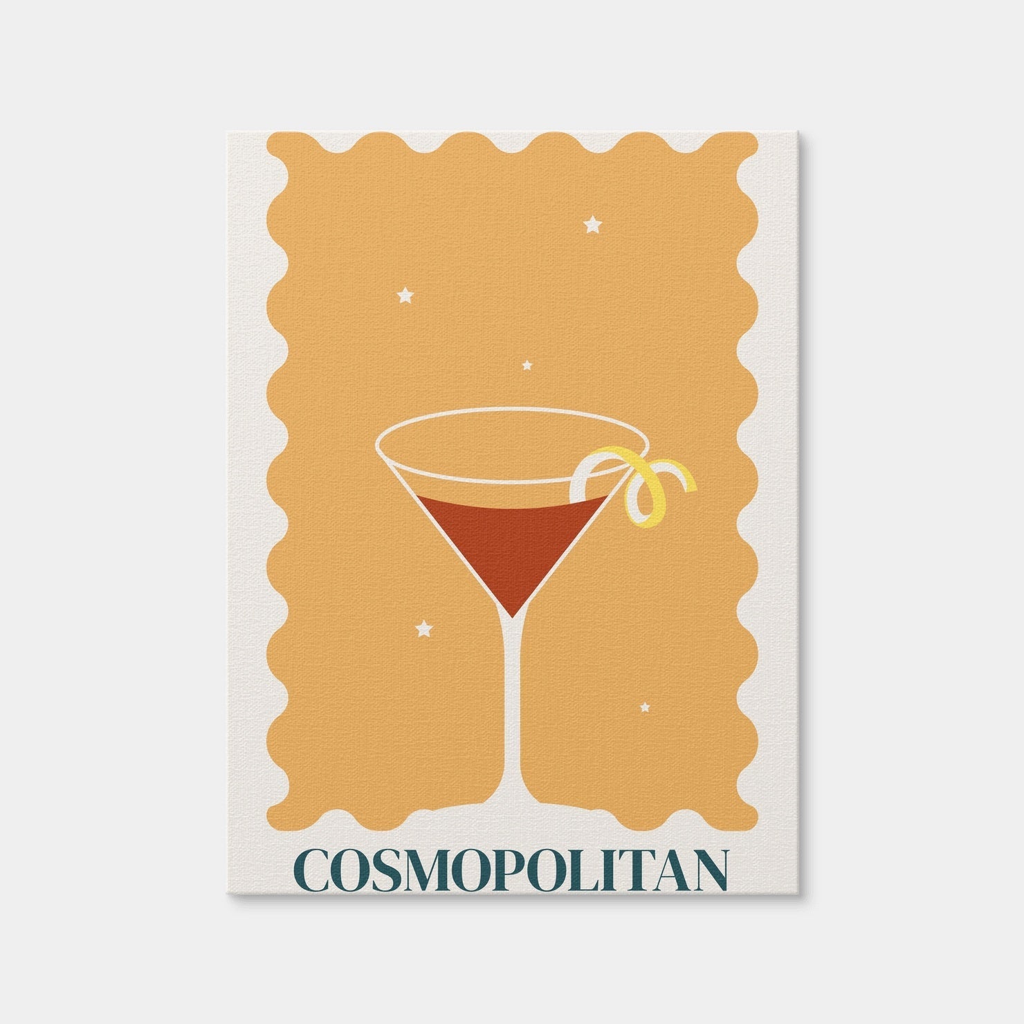 AUTO-MOCKUP WHITE | Cosmopolitan Retro Style | 1 Piece | Gallery Wrap Canvas | group=3x4