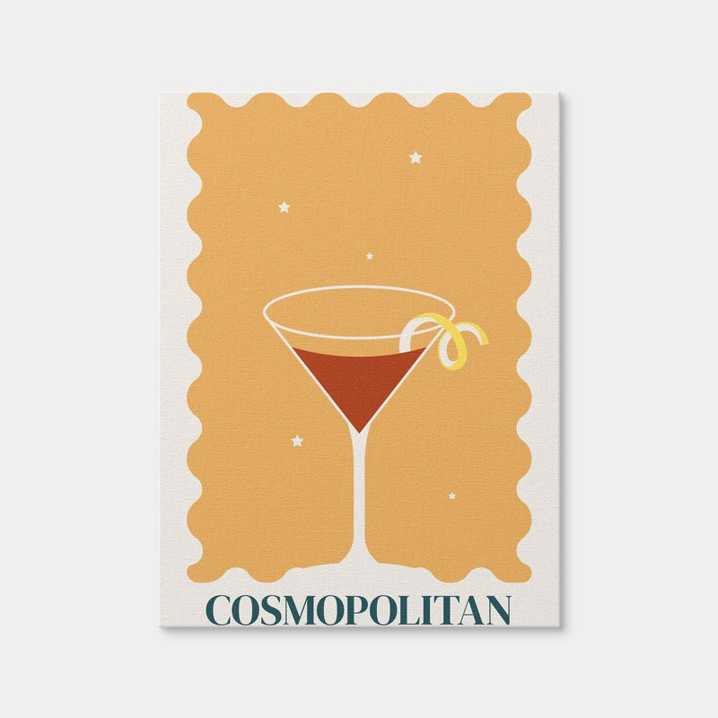 AUTO-MOCKUP WHITE | Cosmopolitan Retro Style | 1 Piece | Gallery Wrap Canvas | group=3x4