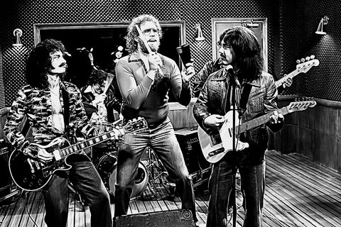 Cowbell Sketch Grayscale Wall Art