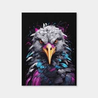 AUTO-MOCKUP WHITE | Crane Animal Colorful | 1 Piece | Gallery Wrap Canvas | group=3x4