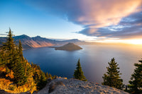 Crater Lake Sunrise Wall Art