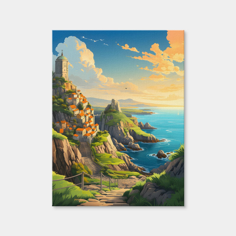 AUTO-MOCKUP WHITE | Croatia - The Walls of Dubrovnik | 1 Piece | Gallery Wrap Canvas | group=3x4