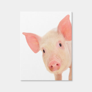 AUTO-MOCKUP WHITE | Cute Baby Pig | 1 Piece | Gallery Wrap Canvas | group=3x4