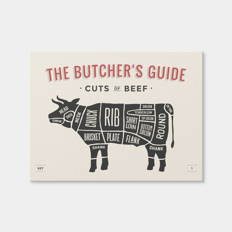 AUTO-MOCKUP WHITE | Cuts of Beef | 1 Piece | Gallery Wrap Canvas | group=4x3