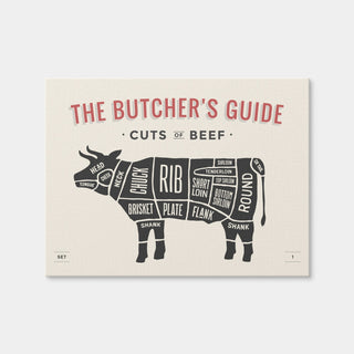 AUTO-MOCKUP WHITE | Cuts of Beef | 1 Piece | Gallery Wrap Canvas | group=4x3