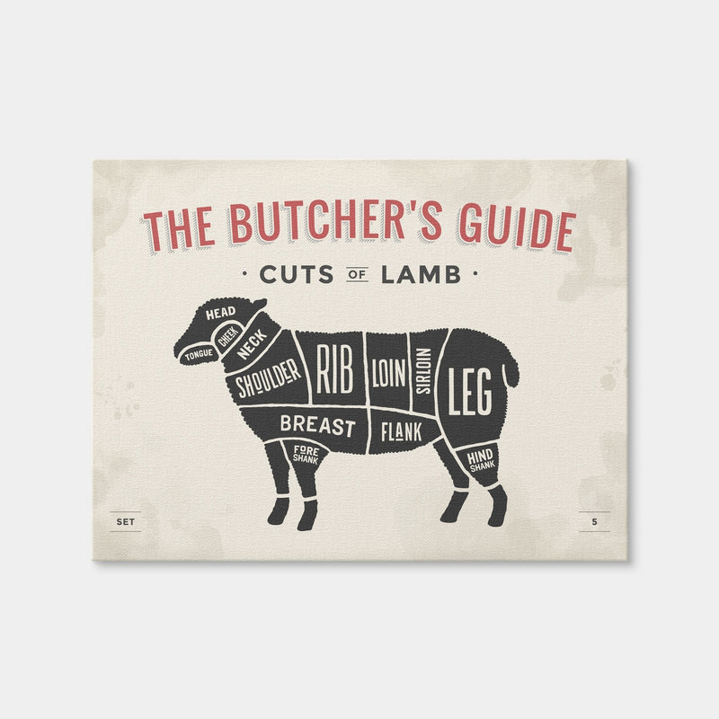 AUTO-MOCKUP WHITE | Cuts of Lamb | 1 Piece | Gallery Wrap Canvas | group=4x3