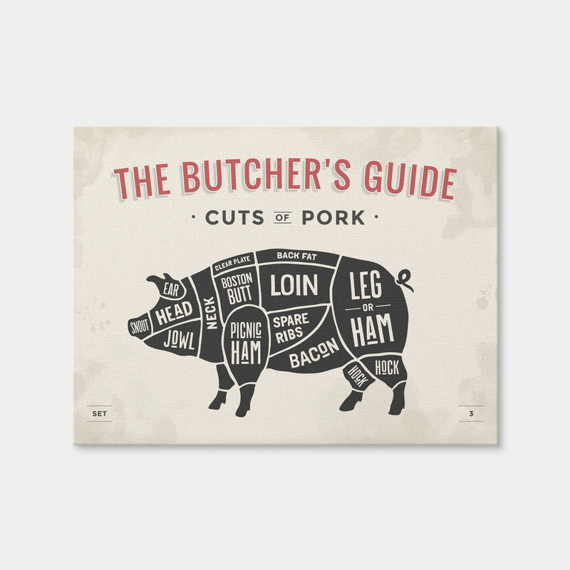 AUTO-MOCKUP WHITE | Cuts of Pork | 1 Piece | Gallery Wrap Canvas | group=4x3